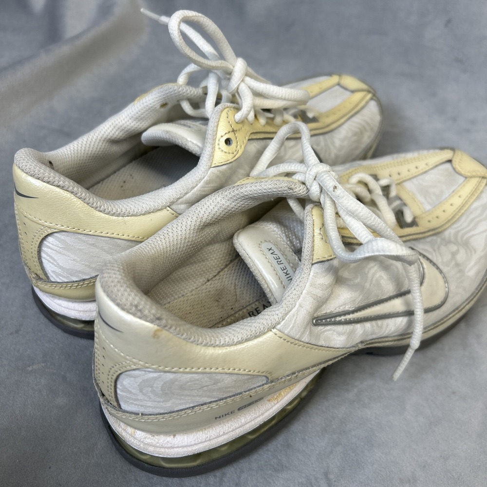 Nike Reax Revolution Running Shoes Womens Size 7.5 333767-111 White Gray Sneaker - Picture 11 of 16